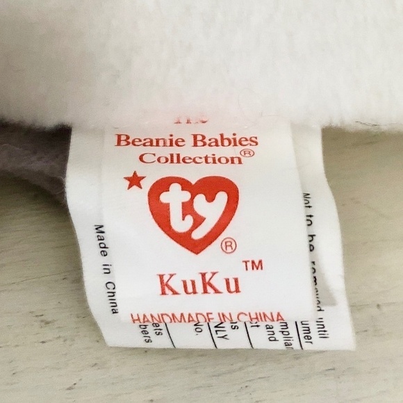 TY Beanie Baby, KuKu,‎ The, Cockatoo, Bird, Vintage, 1998, Very Nice Condition - Picture 9 of 10